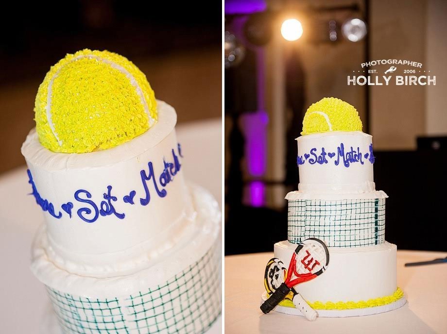 gateau de mariage jeu set et match tennis